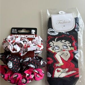 Betty Boop Scrunchies and Socks